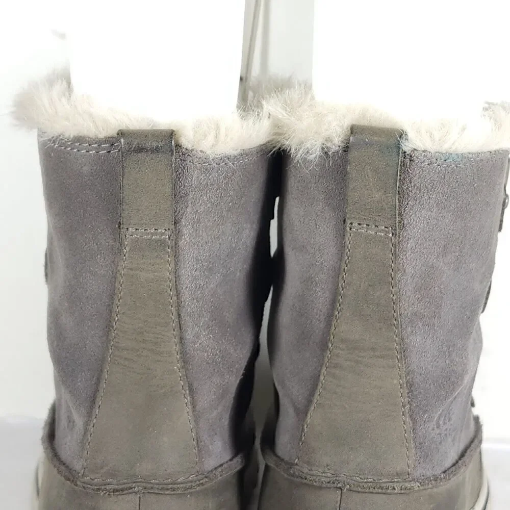 Sorel Women's Cosy Joan US7,5 Quarry Suede Waterproof Faux Fur Lined Snow Boot